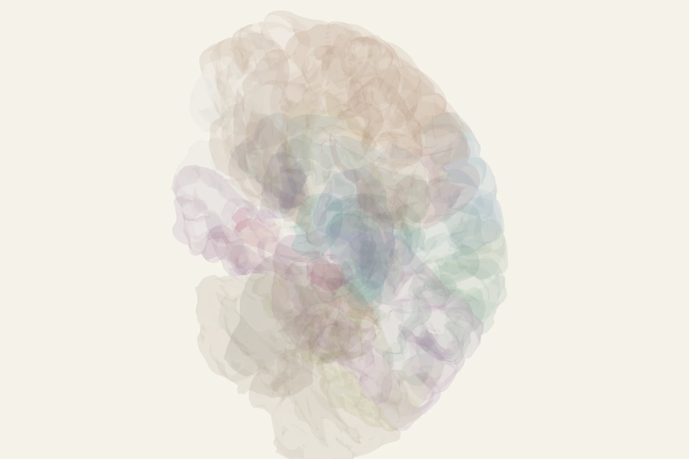 Angular Gyrus highlighted in colour on a rotatable 3D model of the human brain